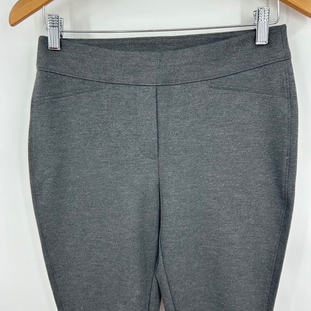Chico's Leggings Womens 0/S Gray Stretch Pull On Slim Leg‎ Career Minimalist - Picture 5 of 5